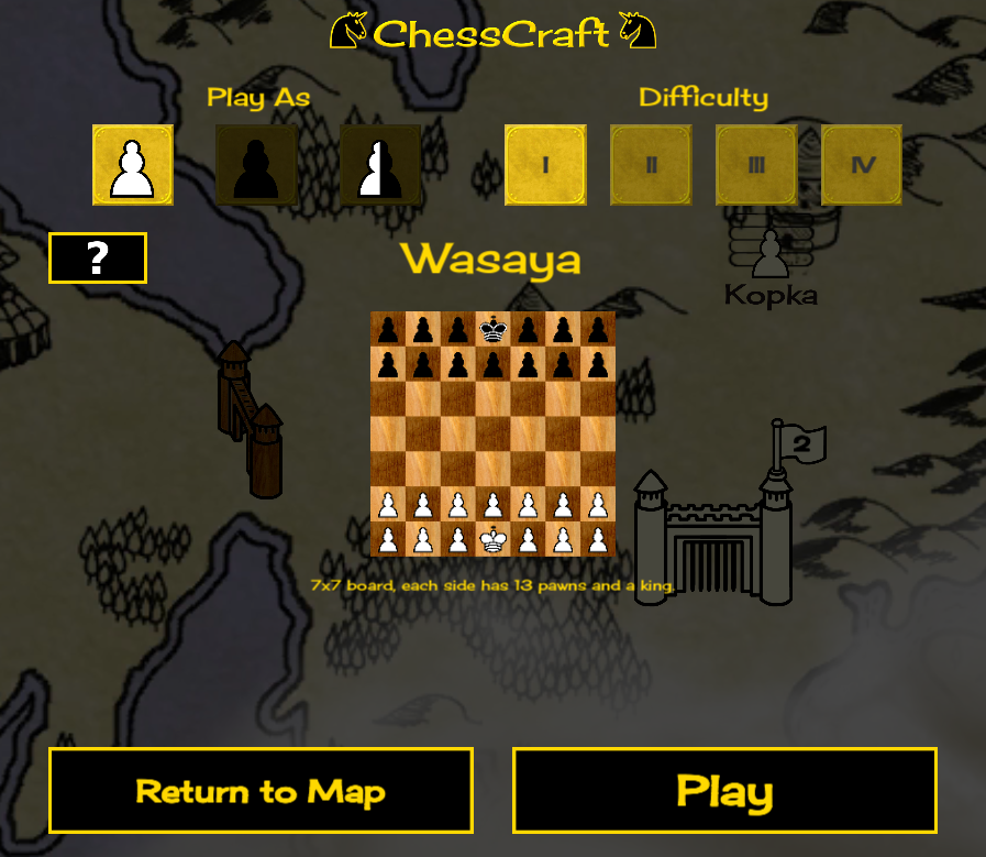 preview of a regular adventure map chess board